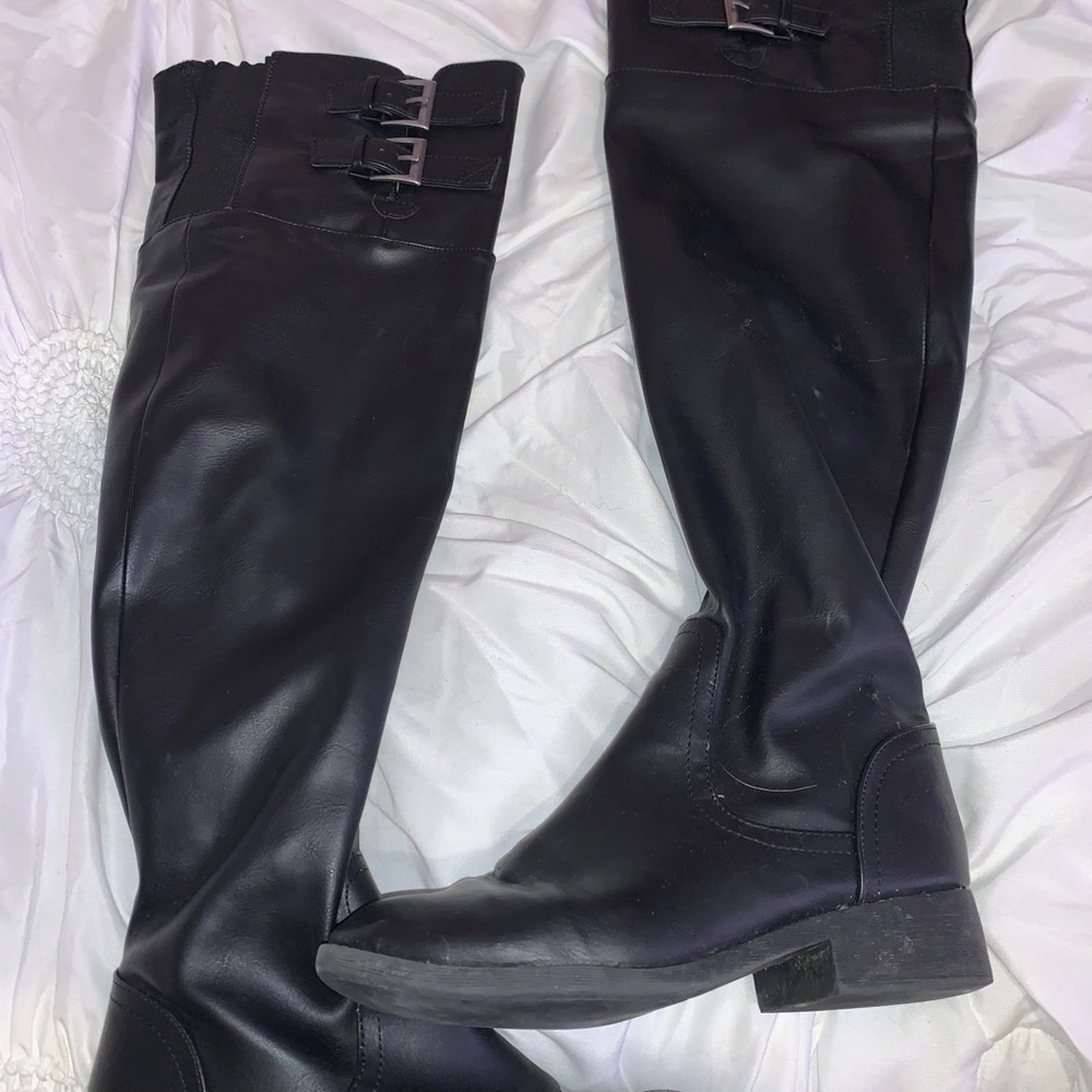 Maurices over the knee leather boots!